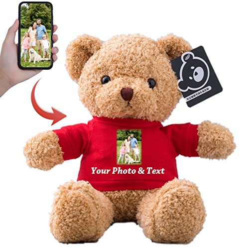 Personalisierter Geschenke Teddybär mit Text+Foto ValentinsGeschenke für sie Geschenke für Männer Weihnachten Geburtstagsgeschenk für Männer Es Mir Leid Geschenke für sie (30cm) von MeterBear