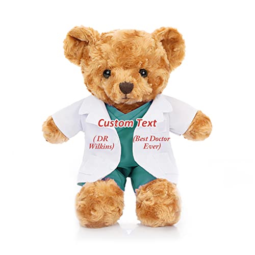 MeterBär Personalisierter Teddybär als Krankenschwester oder Arzt, Geschenk für Männer und Frauen, 20cm von MeterBear