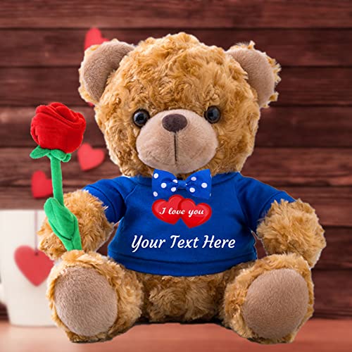 Personalisierter Geschenke Teddybär mit Text als ValentinsGeschenke für sie Geschenke für Männer Weihnachten Geburtstagsgeschenk für Männer Es Mir Leid Geschenke für sie (20cm) von MeterBear