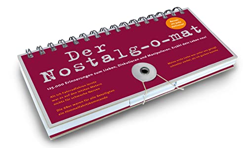 Der MET00779 Nostalg-o-mat: 125 Erinnerungen zum Lieben, Diskutieren und Manipulieren. Erzähl dein Leben neu! von Metermorphosen GmbH
