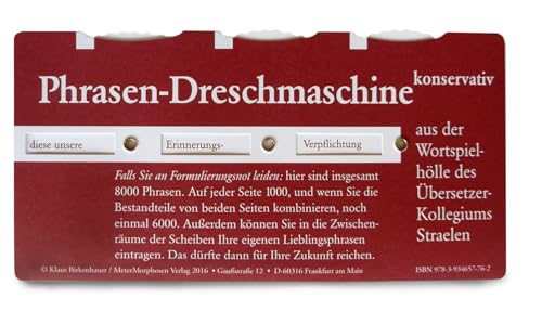 MeterMorphosen MET00762 - Kartenspiel Phrasen-Dreschmaschine von Metermorphosen GmbH