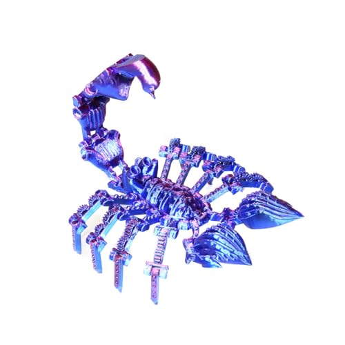 Metorio 3D-gedrucktes Skorpion-Spielzeug, artikulierter Skorpion mit beweglichen Gelenken für Erwachsene, 3D-Druck, Insekten-Fidget-Spielzeug, Dekoration für Stressabbau, kreatives Geschenk von Metorio
