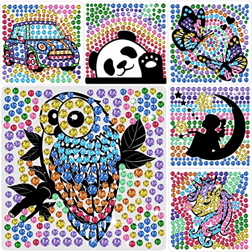 Metuu 6-teiliges DIY-Fenster-Edelstein-Kunst-Bastelset, Edelstein-Sonnenfänger für Kinder, Edelstein-Sungemmer-Diamant-Malerei-Aufkleber, Kunsthandwerk für Kinder im Alter von 6–12 Jahren Metuu 6-teiliges DIY-Fenster-Edelstein-Kunst-Bastelset, Edelstein-Sonnenfänger für Kinder, Edelstein-Sungemmer-Diamant-Malerei-Aufkleber, Kunsthandwerk für Kinder im Alter von 6–12 Jahren von Metuu
