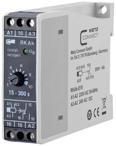 Metz Connect 110304412008 RKAk-E10 Zeitrelais Ausschaltverzögert 230 V/AC 1 St. 1 Wechsler von Metz Connect