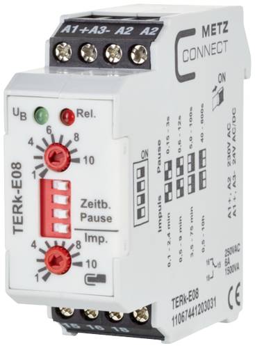 Metz Connect 11067441203031 TERk-E08 Zeitrelais 230 V/AC 1 St. 1 Wechsler von Metz Connect