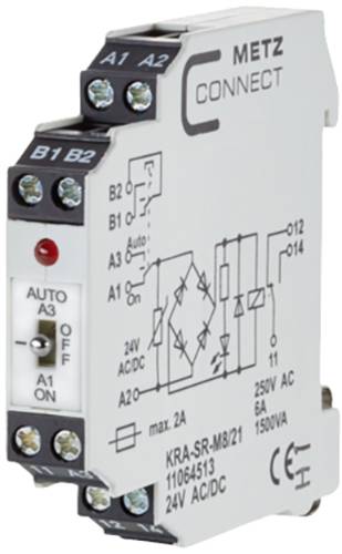 Metz Connect Koppelbaustein 24, 24 V/AC, V/DC (max) 1 Wechsler 11064513 1St. von Metz Connect