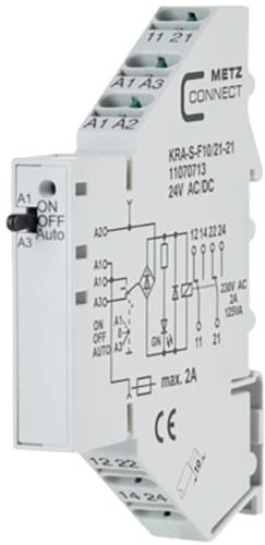 Metz Connect Koppelbaustein 24, 24 V/AC, V/DC (max) 2 Wechsler 11070713 1St. von Metz Connect