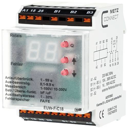 Metz Connect Überwachungsrelais 230 V/AC (max) 2 Wechsler 1102740570 1St. von Metz Connect