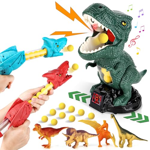 MewVeer Bewegliches Dinosaurier Spielzeug Shooter, Dinosaurier Schießspiel mit 2 Luftballons für Kinder & Dinosaurier Zielschießspiele mit Schaumbällen für Kinder Dinosaurier-Geburtstagsparty Zubehör MewVeer Bewegliches Dinosaurier Spielzeug Shooter, Dinosaurier Schießspiel mit 2 Luftballons für Kinder & Dinosaurier Zielschießspiele mit Schaumbällen für Kinder Dinosaurier-Geburtstagsparty Zubehör von MewVeer