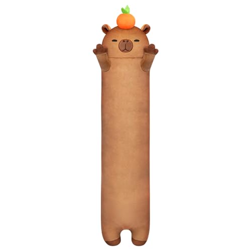 Langes Capybara Plüsch 5 Größen, 120% Extra Füllung Riesiges Plüsch Kinder Körperkissen, Kawaii Niedliches Capybara Plüschtier, Großes Langes Körperkissen Katzen Plüsch Geschenk für Mädchen 110CM Langes Capybara Plüsch 5 Größen, 120% Extra Füllung Riesiges Plüsch Kinder Körperkissen, Kawaii Niedliches Capybara Plüschtier, Großes Langes Körperkissen Katzen Plüsch Geschenk für Mädchen 110CM von Mewaii