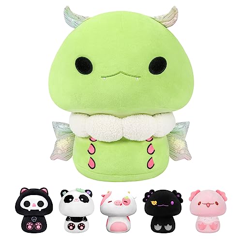 Mewaii 20CM Weiche Seidenmotte Pilz Gefüllte Tier Plüsch Kissen Squishy Spielzeug für Grün Mewaii 20CM Weiche Seidenmotte Pilz Gefüllte Tier Plüsch Kissen Squishy Spielzeug für Grün von Mewaii