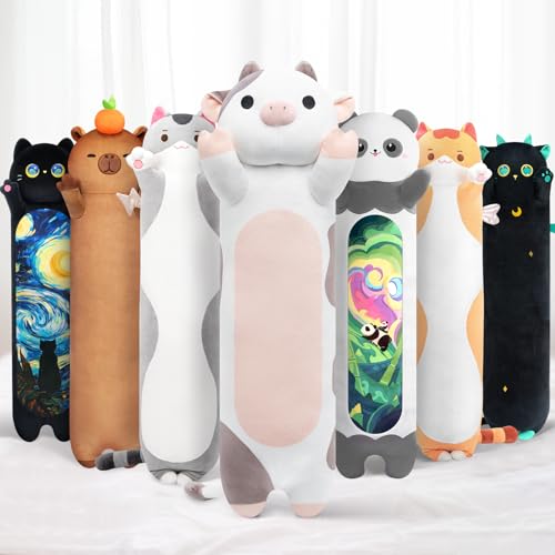 Mewaii 50CM Kuscheltier Kawaii Langes Kuh Plüsch Kissen Kuh Stofftiere Plüschtier Ausgestopftes Tier Spielzeug Kuschelkissen Geschenk Plüschkissen Mewaii 50CM Kuscheltier Kawaii Langes Kuh Plüsch Kissen Kuh Stofftiere Plüschtier Ausgestopftes Tier Spielzeug Kuschelkissen Geschenk Plüschkissen von Mewaii