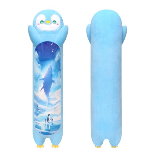 Mewaii 50CM Kuscheltier Lang Blau Pinguin Plüschkissen Stofftiere Süßer Schlafender Pinguin Kuschelkissen,Ausgestopftes Tier Spielzeug Kuschelkissen für Kinder Mewaii 50CM Kuscheltier Lang Blau Pinguin Plüschkissen Stofftiere Süßer Schlafender Pinguin Kuschelkissen,Ausgestopftes Tier Spielzeug Kuschelkissen für Kinder von Mewaii