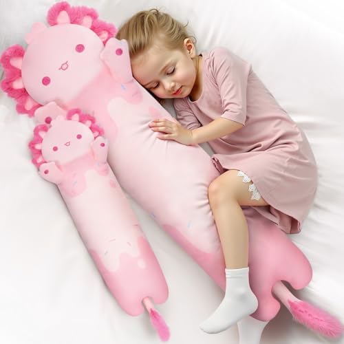 Mewaii 50CM Kuscheltier Süßer Axolotl Plüschtier Stofftiere Lang Plüschkissen Ausgestopftes Tier Spielzeug Kuschelkissen Geschenk Plüschkissen Mewaii 50CM Kuscheltier Süßer Axolotl Plüschtier Stofftiere Lang Plüschkissen Ausgestopftes Tier Spielzeug Kuschelkissen Geschenk Plüschkissen von Mewaii