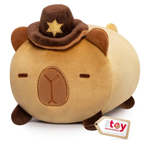 Mewaii Capybara Plüschkissen 20CM Weiches Kawaii Kuscheltier für Kinder,Niedliches Wasserschwein Plüschtier,Perfektes Kuschelkissen und Geschenk von Mewaii