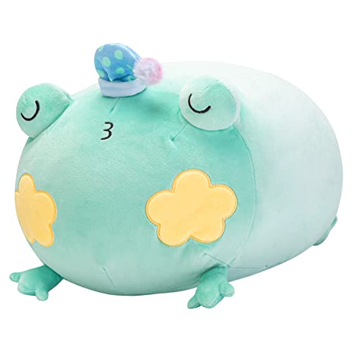 Mewaii Plüschtier Stofftiere 40CM Kawaii Plüsch Kissen Frosch Ausgestopftes Kuscheltiere Tier Spielzeug Kuschelkissen Geschenk Plüschkissen Weihnachten Geschenk für Kinder Mädchen Erwachsener von Mewaii