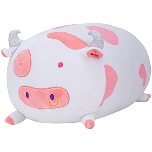 Mewaii Kuscheltiere Plüschtier Stofftiere 40CM Kawaii Plüsch Kissen Kühe Ausgestopftes Spielzeug Kuschelkissen Weihnachten Geschenk für Kinder Mädchen Erwachsener von Mewaii