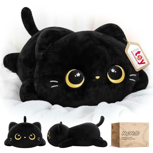 Mewaii Süßes Katze Plüschtiere Kawaii Plüschkissen Schwarze Katze Stofftiere Katzen Kuscheltier Matschige Plüschtiere für Boys & Girls Mewaii Süßes Katze Plüschtiere Kawaii Plüschkissen Schwarze Katze Stofftiere Katzen Kuscheltier Matschige Plüschtiere für Boys & Girls von Mewaii