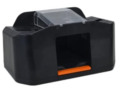 Mexgcom Kartenmischmaschine Elektrische, Kartenmischer für 2 Decks, Mischmaschine Karten mit 2000mAh Wiederaufladbarer, Automatischer Elektrischer Mischer für Kartenspiele, Blackjack, Poker von Mexgcom
