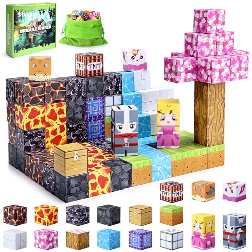 Mexgcom Magnetische Bausteine, 84 Stück Magnetic Building Zauberportal Set, Magnetische Bausteine Spielzeug Kinder, Magnetische Kleinkindspielzeug Spielzeug für Jungen und Mädchen ab 3 Jahren Mexgcom Magnetische Bausteine, 84 Stück Magnetic Building Zauberportal Set, Magnetische Bausteine Spielzeug Kinder, Magnetische Kleinkindspielzeug Spielzeug für Jungen und Mädchen ab 3 Jahren von Mexgcom