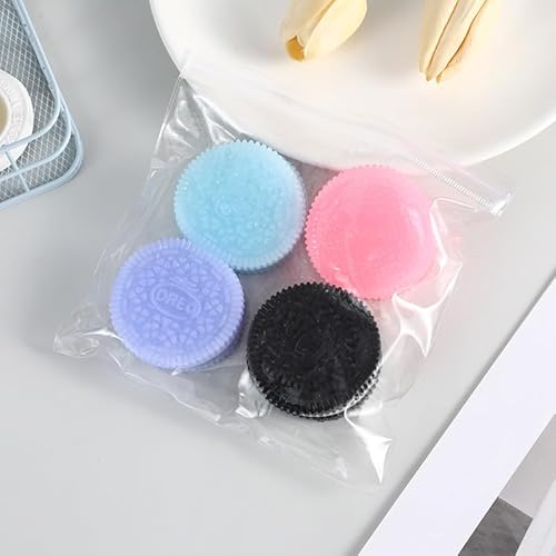 Mexgcom Taba Squishy Oreo, 4 Stück Oreo Squissy Anti Stress Spielzeug Squishies, Stressball Anti Stress Bälle Sensorisches Quetschspielzeug für Angst Relief Mexgcom Taba Squishy Oreo, 4 Stück Oreo Squissy Anti Stress Spielzeug Squishies, Stressball Anti Stress Bälle Sensorisches Quetschspielzeug für Angst Relief von Mexgcom