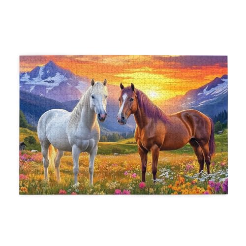 Mexpekil Berge Blumen Pferd 1000 Teile Puzzle für Erwachsene Holzpuzzles Erwachsene Puzzle Lernspiele für Erwachsene Geschenke Wohnkultur Mexpekil Berge Blumen Pferd 1000 Teile Puzzle für Erwachsene Holzpuzzles Erwachsene Puzzle Lernspiele für Erwachsene Geschenke Wohnkultur von Mexpekil