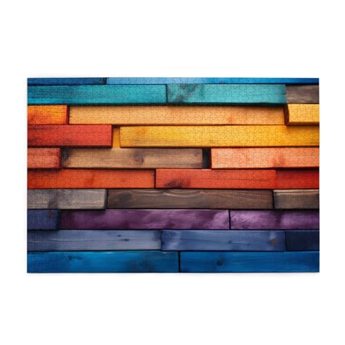 Mexpekil Buntes Holzpuzzle mit 1000 Teilen für Erwachsene, Holzpuzzles für Erwachsene, Lernspiele für Erwachsene, Geschenke, Heimdekoration Mexpekil Buntes Holzpuzzle mit 1000 Teilen für Erwachsene, Holzpuzzles für Erwachsene, Lernspiele für Erwachsene, Geschenke, Heimdekoration von Mexpekil