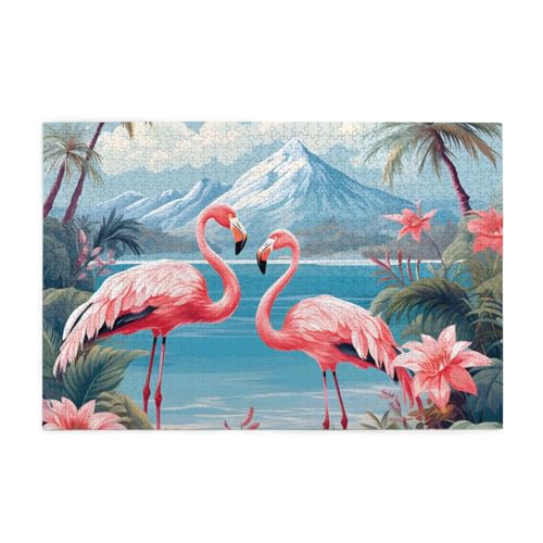 Mexpekil Flamingo Tropischer Berg, 1000 Teile Puzzles für Erwachsene, Holzpuzzles für Erwachsene, Puzzle, Lernspiele für Erwachsene, Geschenke, Wohnkultur Mexpekil Flamingo Tropischer Berg, 1000 Teile Puzzles für Erwachsene, Holzpuzzles für Erwachsene, Puzzle, Lernspiele für Erwachsene, Geschenke, Wohnkultur von Mexpekil