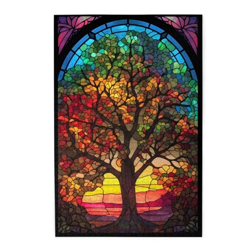 Mexpekil Glasfensterbaum 1000 Teile Puzzles für Erwachsene Holzpuzzles Erwachsene Puzzle Lernspiele für Erwachsene Geschenke Wohnkultur Mexpekil Glasfensterbaum 1000 Teile Puzzles für Erwachsene Holzpuzzles Erwachsene Puzzle Lernspiele für Erwachsene Geschenke Wohnkultur von Mexpekil