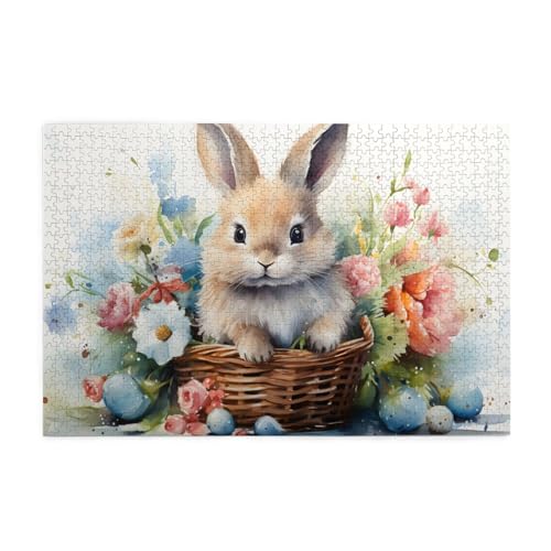 Mexpekil Osterhase Blumenkorb 1000 Teile Puzzles für Erwachsene Holzpuzzles Erwachsene Puzzle Lernspiele für Erwachsene Geschenke Wohnkultur Mexpekil Osterhase Blumenkorb 1000 Teile Puzzles für Erwachsene Holzpuzzles Erwachsene Puzzle Lernspiele für Erwachsene Geschenke Wohnkultur von Mexpekil