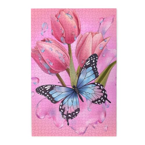 Mexpekil Rosa Tulpen Schmetterling 1000 Teile Puzzle für Erwachsene Holzpuzzles Erwachsene Puzzle Lernspiele für Erwachsene Geschenke Wohnkultur Mexpekil Rosa Tulpen Schmetterling 1000 Teile Puzzle für Erwachsene Holzpuzzles Erwachsene Puzzle Lernspiele für Erwachsene Geschenke Wohnkultur von Mexpekil