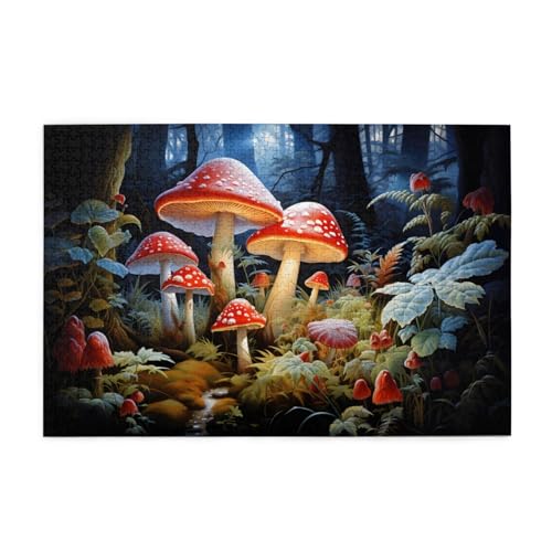 Mexpekil Roter Pilzwald 1000 Teile Puzzle für Erwachsene Holzpuzzles Erwachsene Puzzle Lernspiele für Erwachsene Geschenke Wohnkultur Mexpekil Roter Pilzwald 1000 Teile Puzzle für Erwachsene Holzpuzzles Erwachsene Puzzle Lernspiele für Erwachsene Geschenke Wohnkultur von Mexpekil