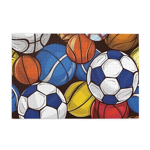 Mexpekil Sportbälle 1000 Teile Puzzles für Erwachsene Holzpuzzles Erwachsene Puzzle Lernspiele für Erwachsene Geschenke Wohnkultur Mexpekil Sportbälle 1000 Teile Puzzles für Erwachsene Holzpuzzles Erwachsene Puzzle Lernspiele für Erwachsene Geschenke Wohnkultur von Mexpekil