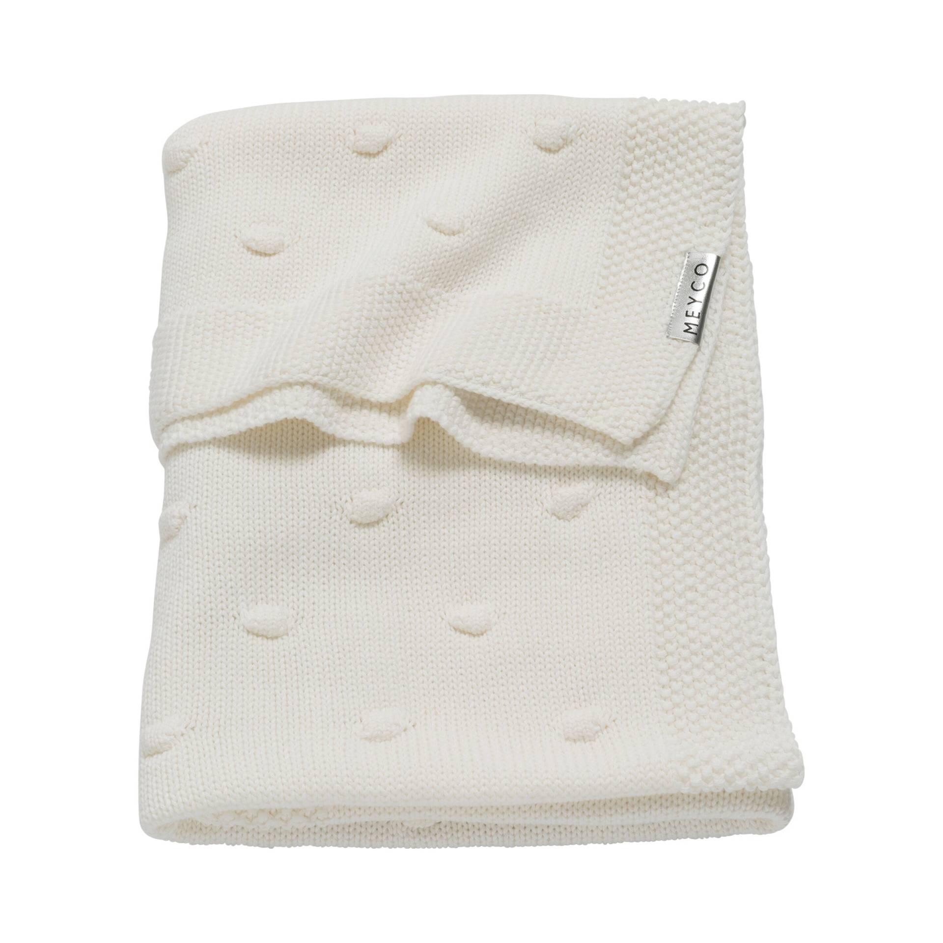 Meyco Baby Babydecke Knots gestrickt 75x100 cm 1.0 TOG von Meyco Baby