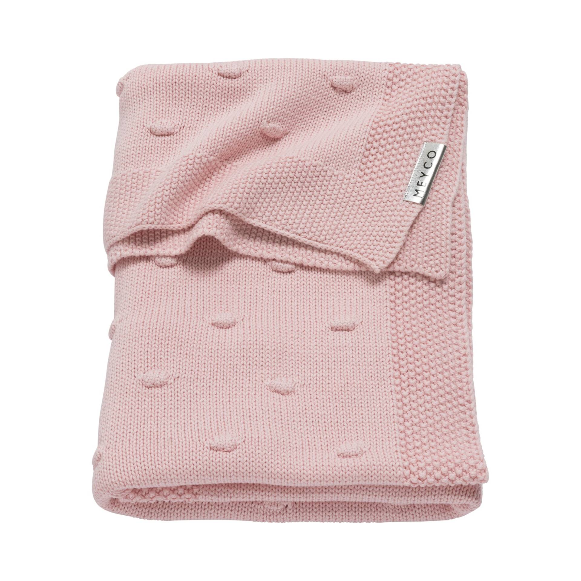 Meyco Baby Babydecke Knots gestrickt 75x100 cm 1.0 TOG von Meyco Baby