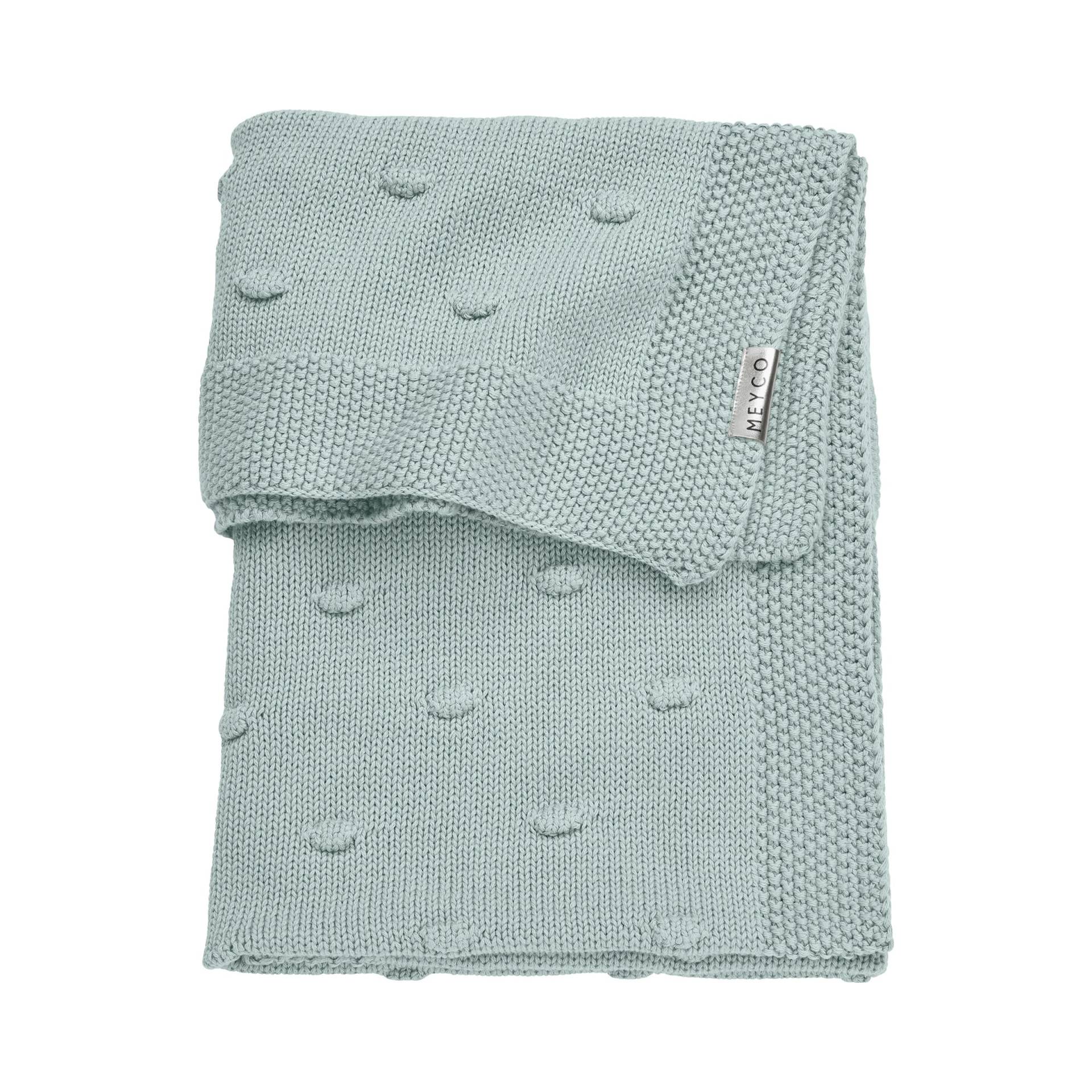 Meyco Baby Babydecke Knots gestrickt 75x100 cm 1.0 TOG von Meyco Baby