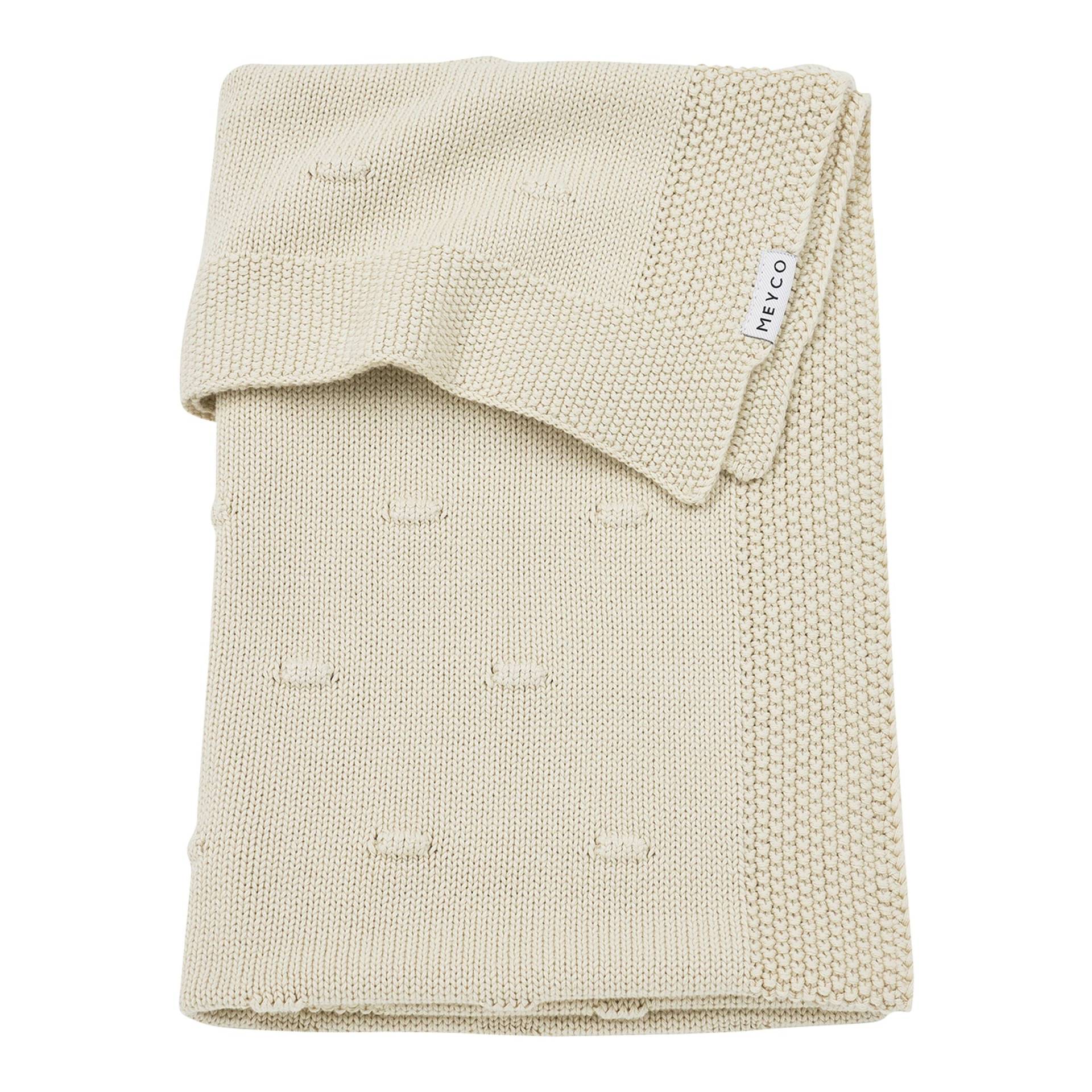 Meyco Baby Babydecke Knots gestrickt 75x100 cm 1.0 TOG von Meyco Baby