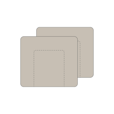 MEYCO Uni Wickelauflagenbezug 2er Pack Frottee Soft Sand von Meyco