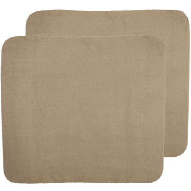 MEYCO Uni Wickelauflagenbezug 2er Pack Frottee Taupe von Meyco