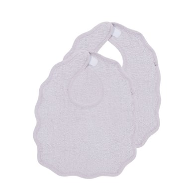 Meyco Baby Popcorn Lätzchen - 2er Pack - Frottee - Soft Lavender von Meyco