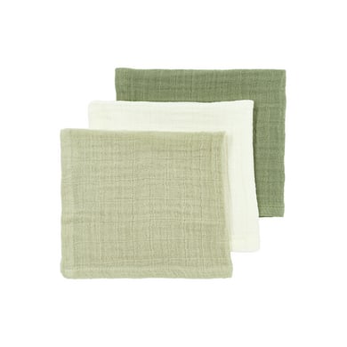 Meyco Baby Uni Spucktücher 3er Pack Naturel/Soft Olive/Olive Green Meyco Baby Uni Spucktücher 3er Pack Naturel/Soft Olive/Olive Green von Meyco