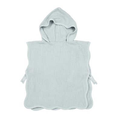 Meyco Baby Wavy Badeponcho Frottee Grey Blue von Meyco