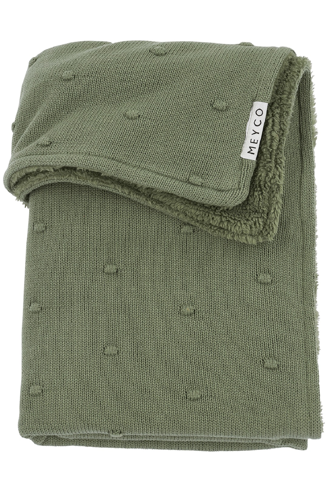 Meyco Crib Blanket Teddy Mini Knots– 100×150 cm. von Meyco