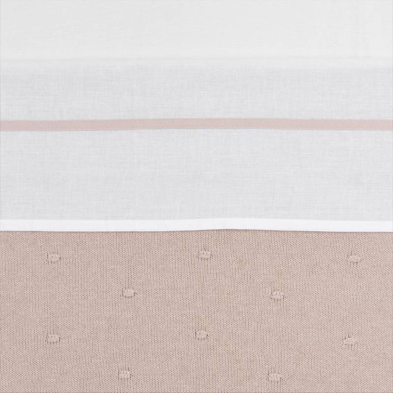 Meyco Crib Sheet White with Piping - 100x150 cm. - 100x150 von Meyco