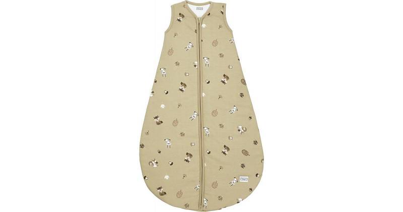 Schlafsack Jersey Wattiert 98 cm Forest Animals sand beige/gelb von Meyco