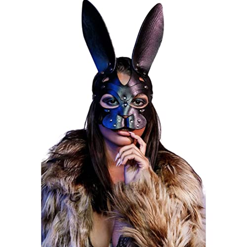 Frauen Ledermasken, Maskerade -Maske für Frauen, Tiermaske -Party -Maske für die Hälfte der Gesichtsmaske für Cosplay Halloween Kostümzubehör von Meyrwoy