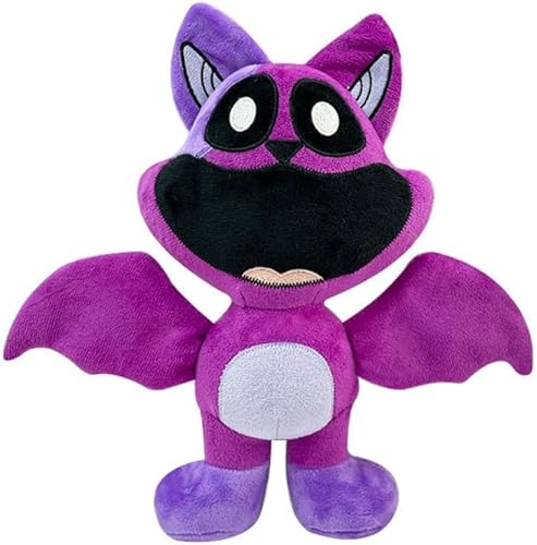 MezHi CatNap Plush,Monster Cat Plush, CatNap Plush,Salamander Plush, Smiling Critter Plush, Soft Plush Animal Stuffed Pillow Doll Toy (Bat) von MezHi