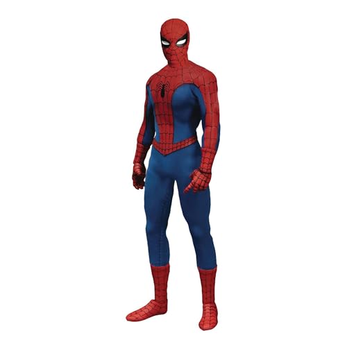 Mezco The Amazing Spider-Man Action- Figur One:12 Deluxe Edition Detailreiche Actionfigur aus Kunststoff von Mezco