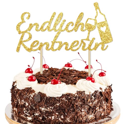 Mezrkuwr Endlich Rentner Cake Topper Rente Deko Kuchen Deko Gold Ruhestand Deko Torte Glitzer Cupcake Topper Papier Glücklichen Ruhestand Party Torten Dekoration Mezrkuwr Endlich Rentner Cake Topper Rente Deko Kuchen Deko Gold Ruhestand Deko Torte Glitzer Cupcake Topper Papier Glücklichen Ruhestand Party Torten Dekoration von Mezrkuwr