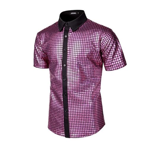 Glitzer Hemd Herren Kostüm Glitzerhemd Stilvolle Kurzarm Karneval Mottopartys Silvester Partys Fasching Kostümveranstaltungen Metallic Regular Fit Disco Glänzende Freizeithemd Hochzeit Shirt Party Glitzer Hemd Herren Kostüm Glitzerhemd Stilvolle Kurzarm Karneval Mottopartys Silvester Partys Fasching Kostümveranstaltungen Metallic Regular Fit Disco Glänzende Freizeithemd Hochzeit Shirt Party von Mfhmom